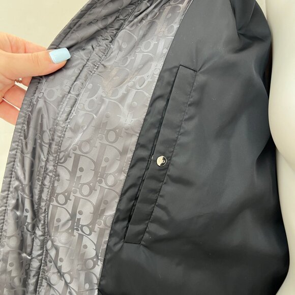 DIOR Gray Oblique Logo Monogram Technical Puffer Down Jacket Men's size 52/XL - Picture 12 of 15